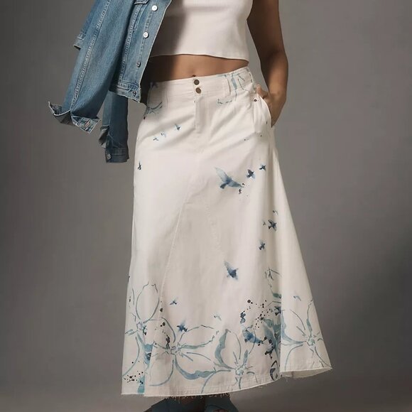 Pilcro x Manel Villalonga Sailcloth Maxi Skirt